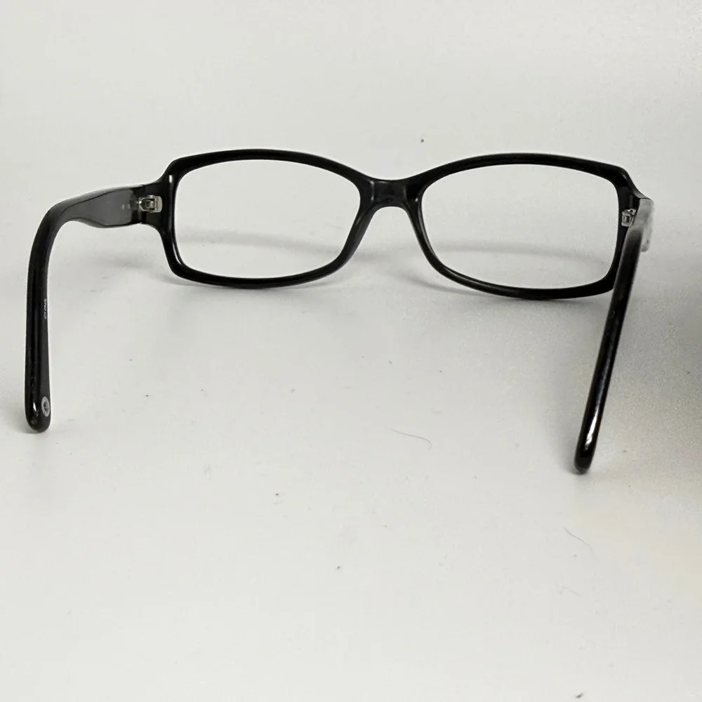 Coach Chelsea S426 Black Rectangular Eyeglass Frames Sparkle Detail 125mm